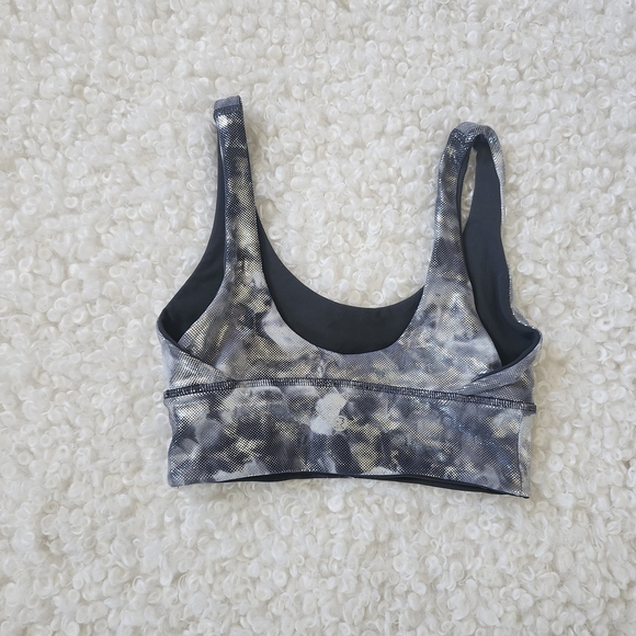 NWOT Lululemon Sz 4 Align Bra Shine Silver Support Sports Bra A/B Cup Reversible - Picture 6 of 9